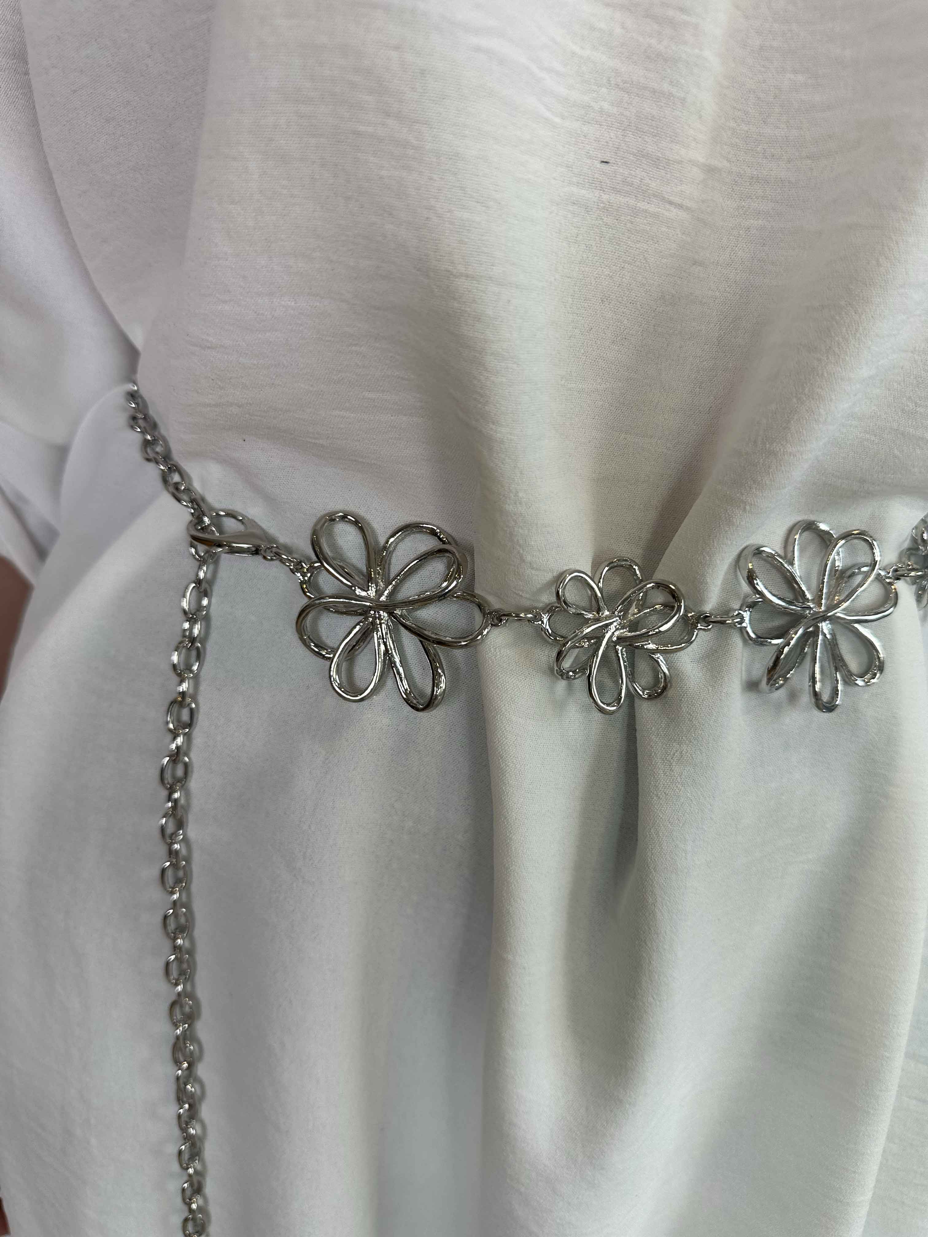 Christina - Bælte kæde med blomster